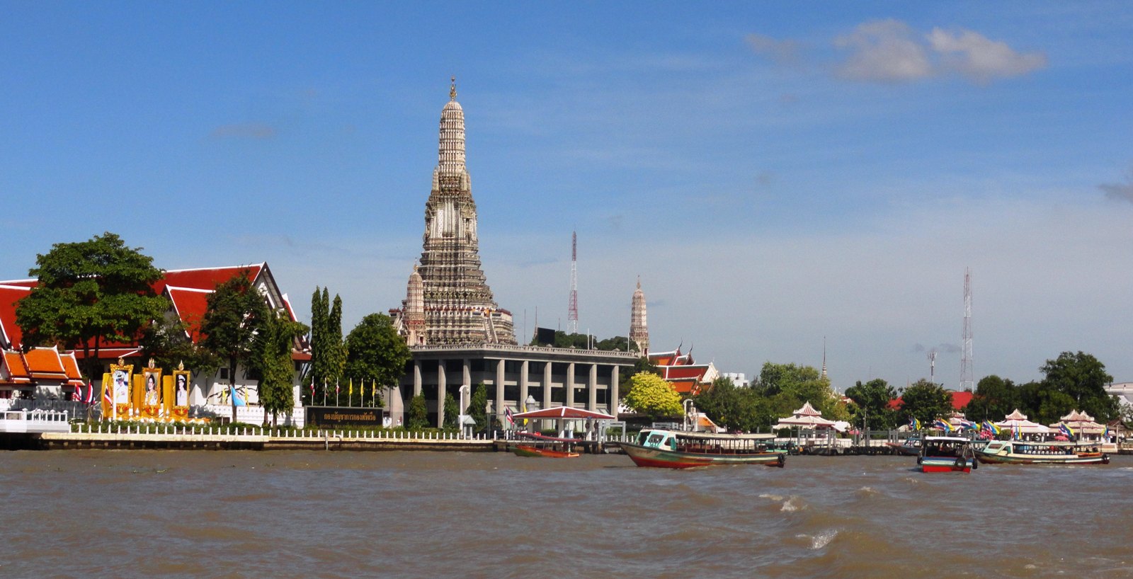Chao Phraya River and Wat Arun in Bangkok