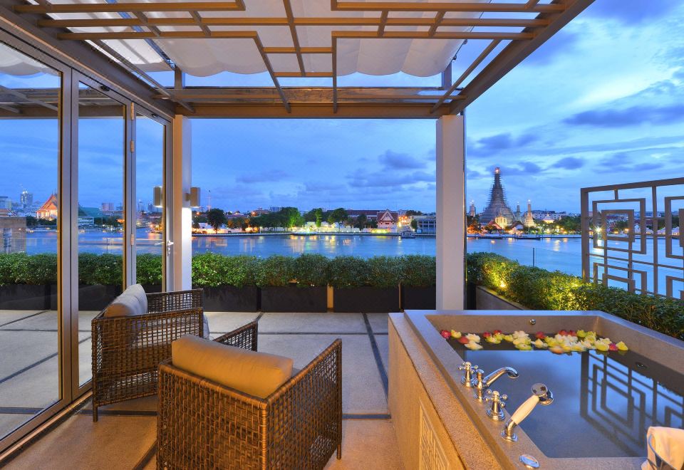 Covered riverside terrace — Riva Arun Bangkok